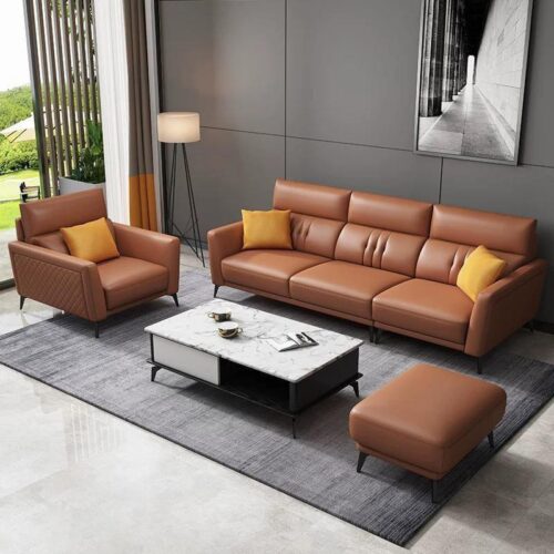 Bộ ghế sofa da cao cấp ZF673