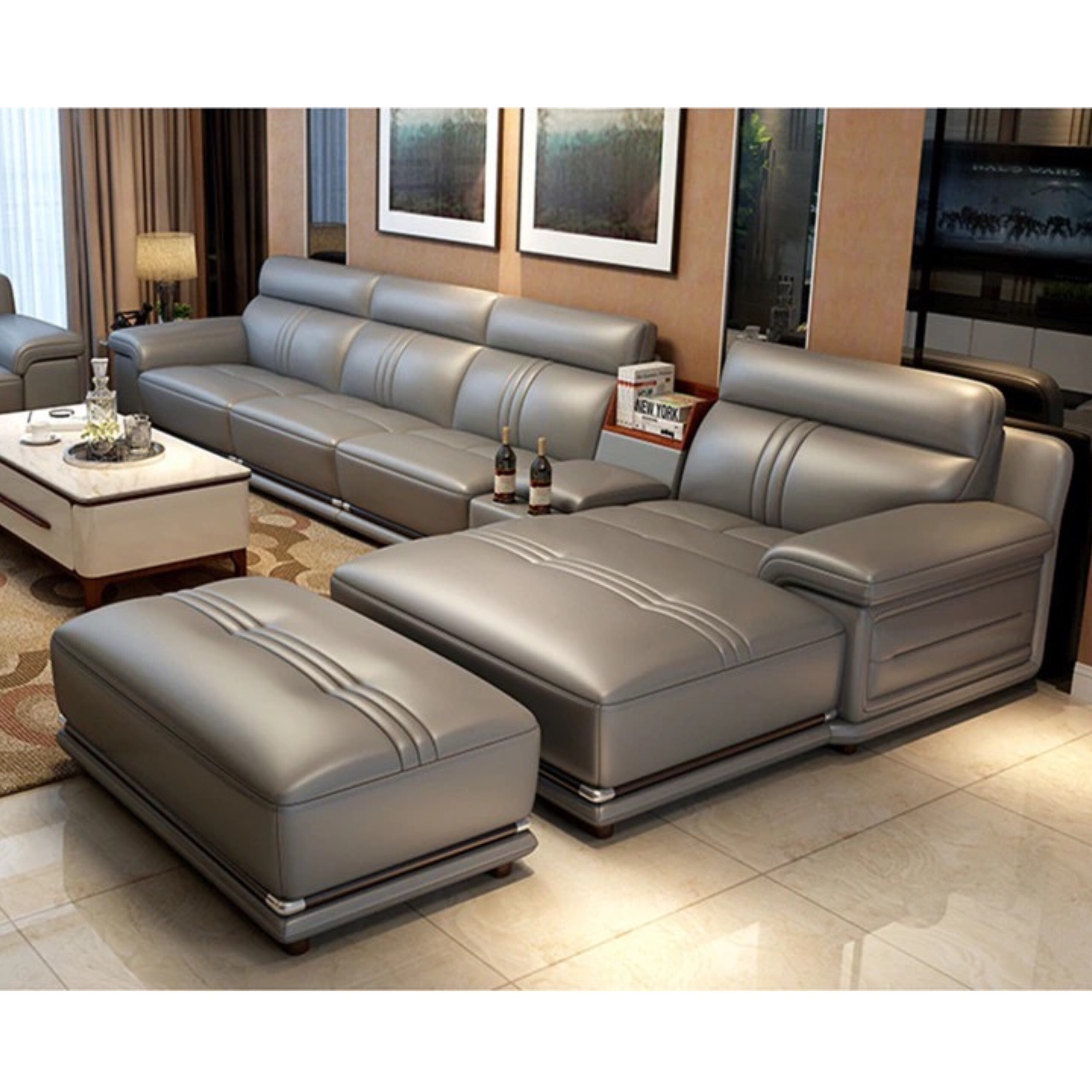 Sofa L cao cấp ZF411