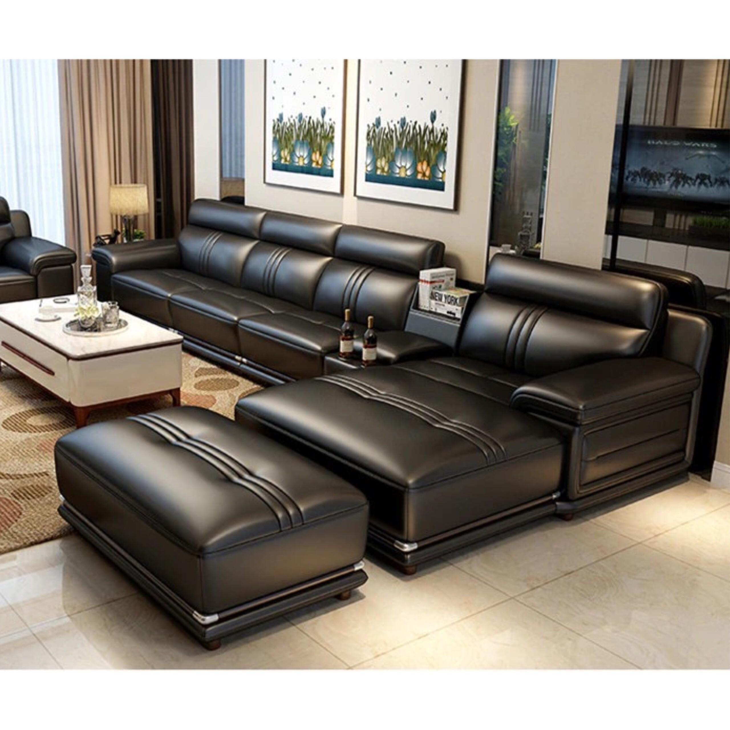 Sofa L cao cấp ZF411