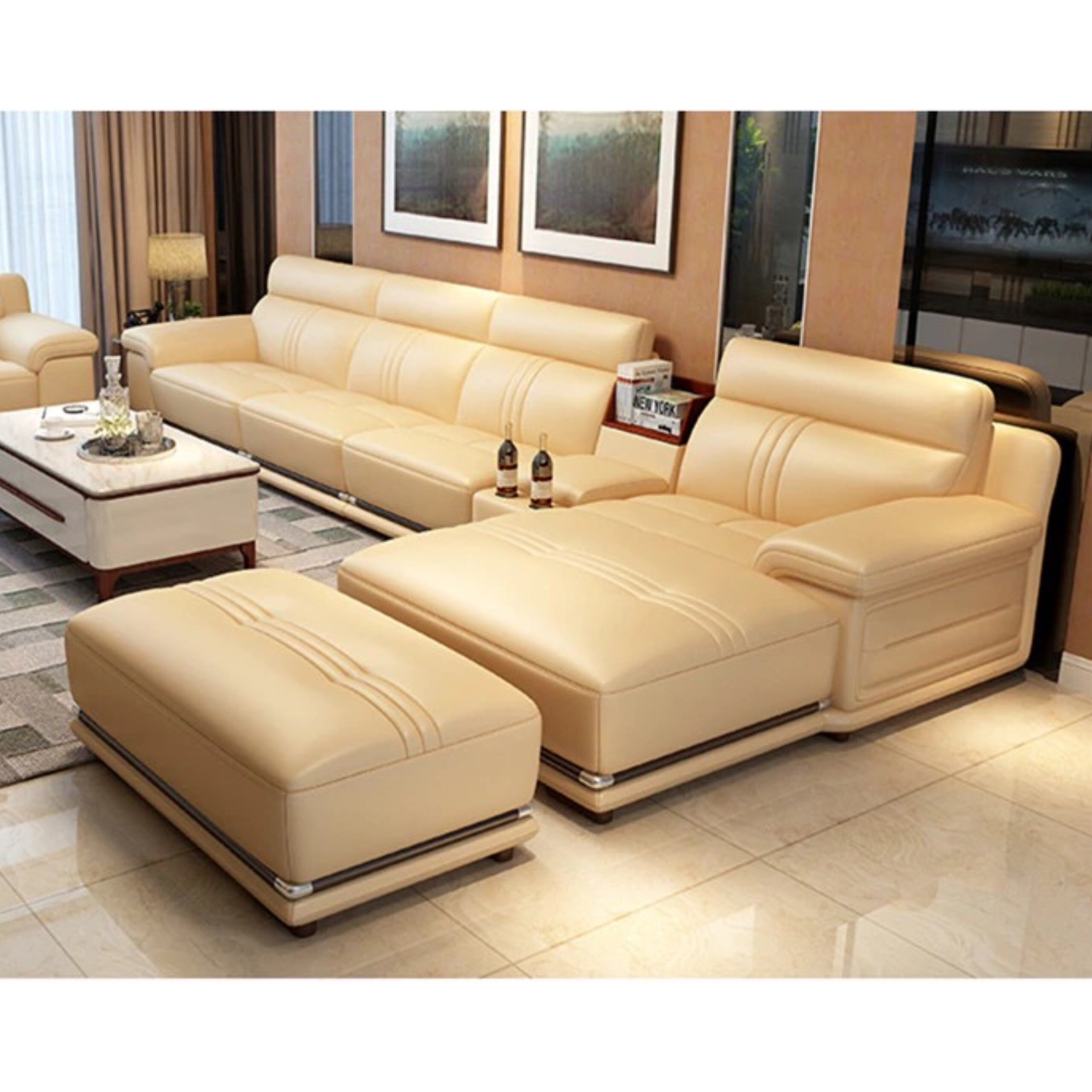 Sofa L cao cấp ZF411