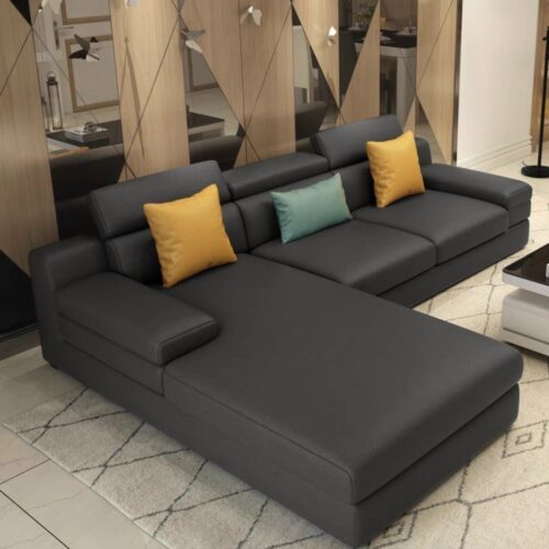 Sofa Góc Da Cao Cấp ZF448