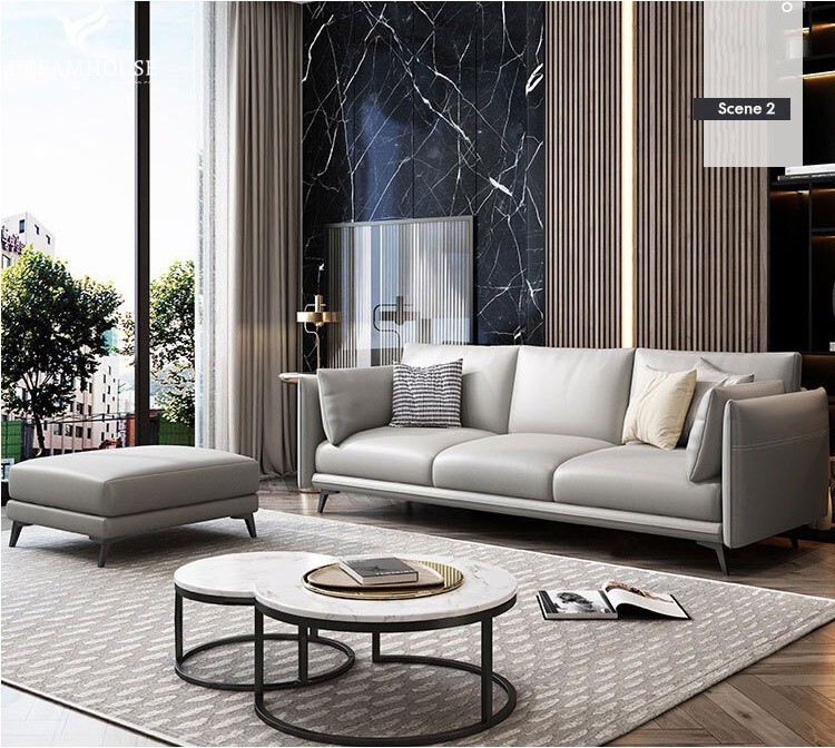 Sofa Văng Da Kiểu Ý ZF808