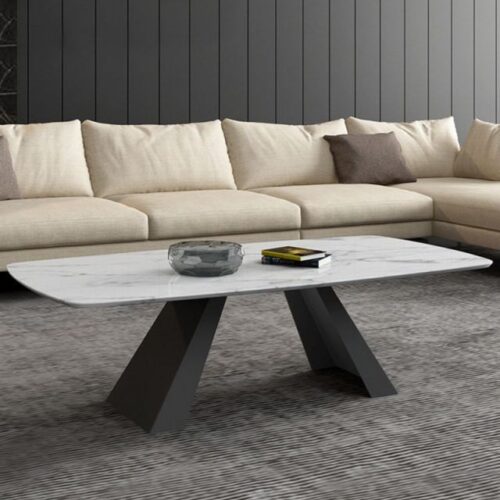 Bàn Trà Sofa Chân V Mặt Đá ZF825