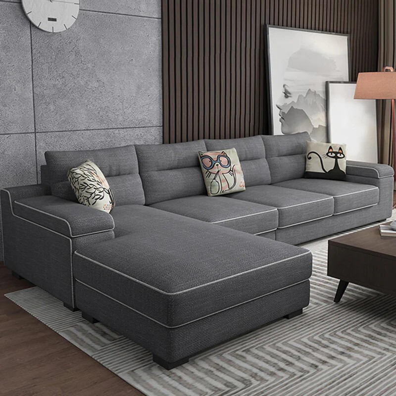 SOFA GÓC Vải ZF829, KT 2m4